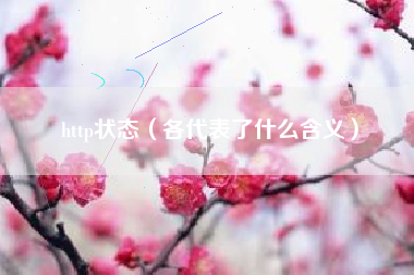 http状态（各代表了什么含义）