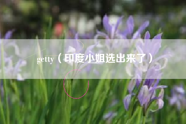 getty（印度小姐选出来了）