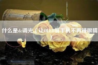 什么是dc调光（让OLED屏手机不再辣眼睛）