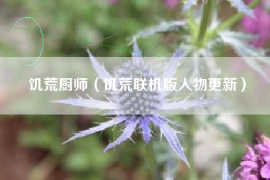 饥荒厨师（饥荒联机版人物更新）