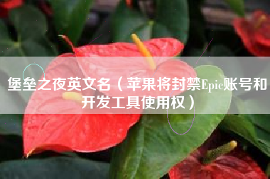 堡垒之夜英文名（苹果将封禁Epic账号和开发工具使用权）