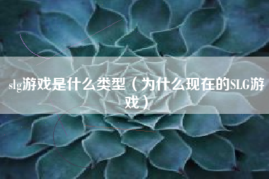 slg游戏是什么类型（为什么现在的SLG游戏）