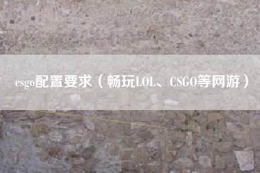 csgo配置要求（畅玩LOL、CSGO等网游）