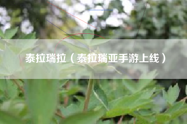 泰拉瑞拉（泰拉瑞亚手游上线）