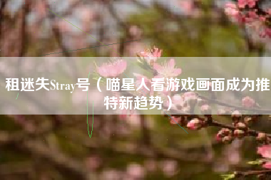 租迷失Stray号（喵星人看游戏画面成为推特新趋势）