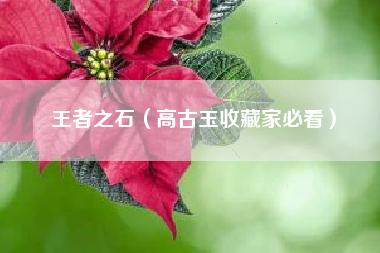 王者之石（高古玉收藏家必看）