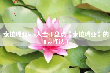 泰拉瑞亚boss大全（盘点《泰拉瑞亚》的Boss打法）