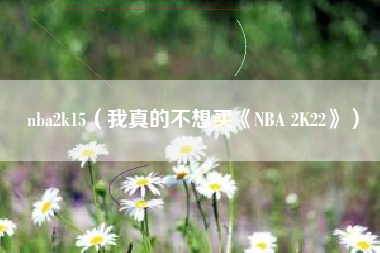 nba2k15（我真的不想买《NBA 2K22》）