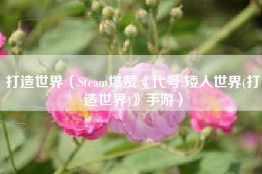 打造世界（Steam爆赞《代号:矮人世界(打造世界)》手游）