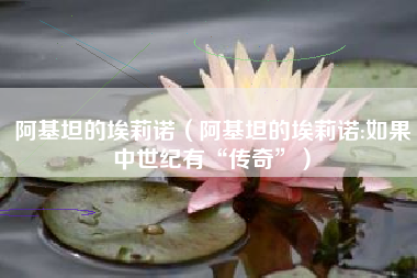 阿基坦的埃莉诺（阿基坦的埃莉诺:如果中世纪有“传奇”）