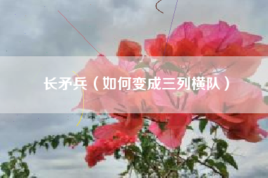 长矛兵（如何变成三列横队）