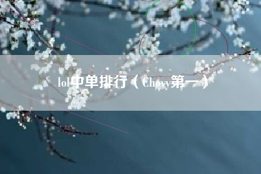 lol中单排行（Chovy第一）