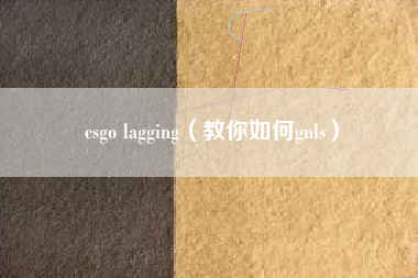 csgo lagging（教你如何gnls）