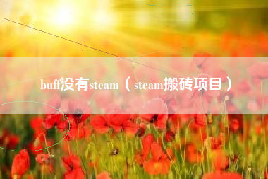 buff没有steam（steam搬砖项目）