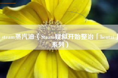 steam蒸汽油（Steam疑似开始整治「hentai」系列）