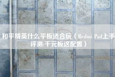 和平精英什么平板适合玩（Redmi Pad上手评测:千元板这配置）