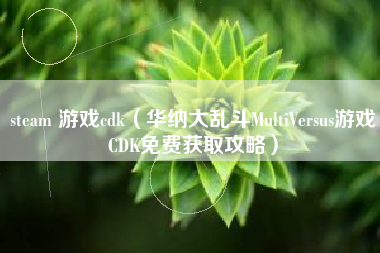 steam 游戏cdk（华纳大乱斗MultiVersus游戏CDK免费获取攻略）