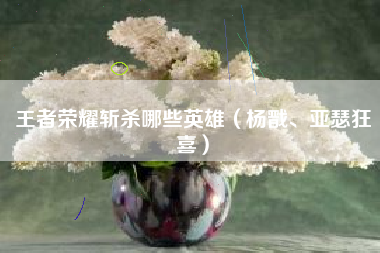 王者荣耀斩杀哪些英雄（杨戬、亚瑟狂喜）