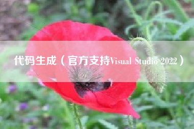 代码生成（官方支持Visual Studio 2022）