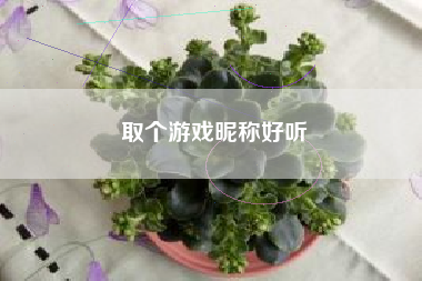 取个游戏昵称好听