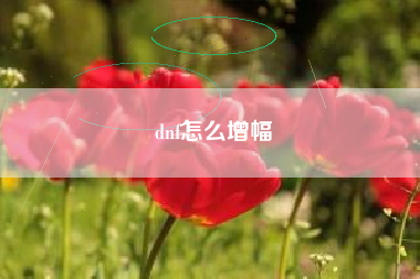 dnf怎么增幅