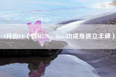 4月份CF（致MZiN、4me:功成身退立丰碑）