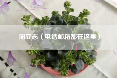 周立志（电话邮箱都在这里）