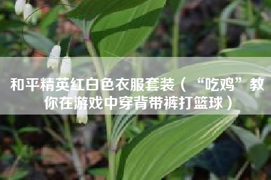 和平精英红白色衣服套装（“吃鸡”教你在游戏中穿背带裤打篮球）