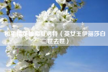 和平精英抽奖夏洛特（英女王伊丽莎白二世去世）