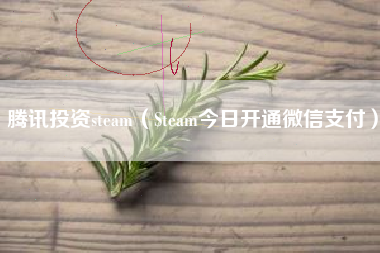 腾讯投资steam（Steam今日开通微信支付）