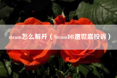 steam怎么解开（SteamDB遭世嘉投诉）