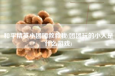 和平精英小团团救救我(团团玩的小人是什么游戏)