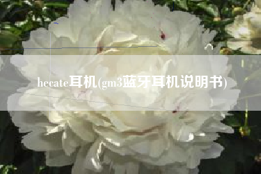 hecate耳机(gm3蓝牙耳机说明书)