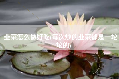 韭菜怎么做好吃(每次炒的韭菜都是一坨一坨的)