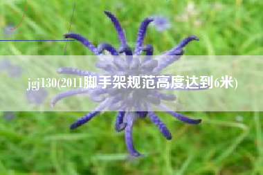 jgj130(2011脚手架规范高度达到6米)