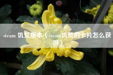 steam 饥荒版本（steam饥荒的卡片怎么获得）