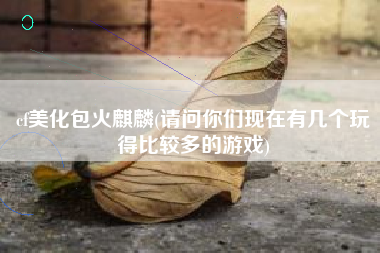 cf美化包火麒麟(请问你们现在有几个玩得比较多的游戏)