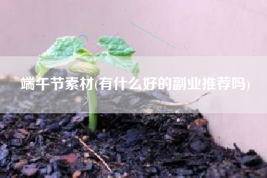 端午节素材(有什么好的副业推荐吗)