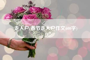 走人户(春节走人户作文600字)