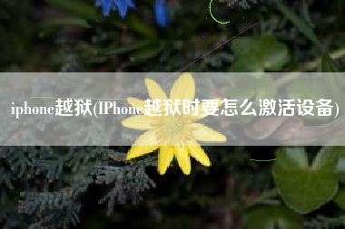 iphone越狱(IPhone越狱时要怎么激活设备)