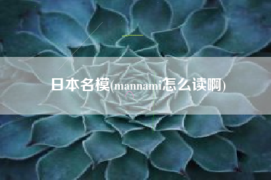 日本名模(mannami怎么读啊)