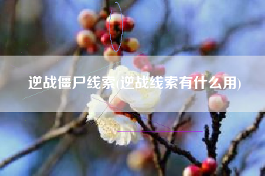 逆战僵尸线索(逆战线索有什么用)