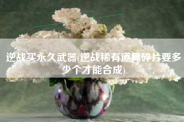 逆战买永久武器(逆战稀有道具碎片要多少个才能合成)