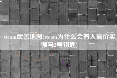 steam武器地图(steam为什么会有人高价买伽马2号钥匙)