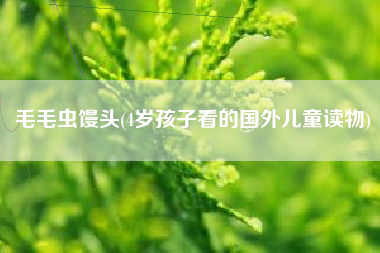 毛毛虫馒头(4岁孩子看的国外儿童读物)