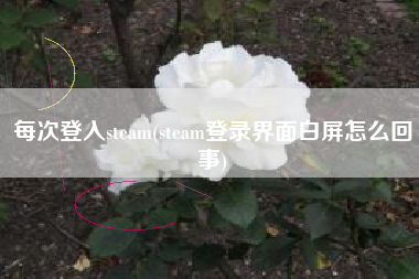 每次登入steam(steam登录界面白屏怎么回事)