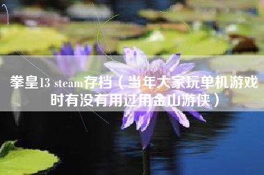 拳皇13 steam存档（当年大家玩单机游戏时有没有用过用金山游侠）