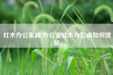 红木办公家具(办公室红木办公桌如何摆放)