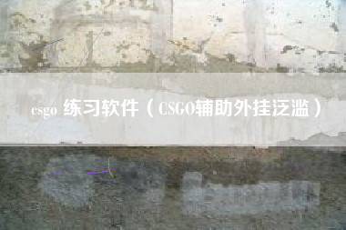 csgo 练习软件（CSGO辅助外挂泛滥）