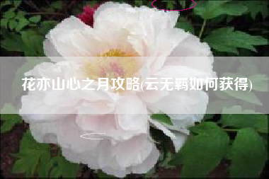 花亦山心之月攻略(云无羁如何获得)